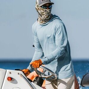 Free Fly Apparel Bamboo Lightweight Performance Hoodie Fishing Boating Men’s XL